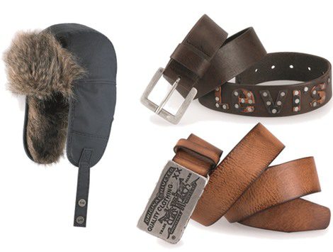 Los accesorios imprescindibles de Levi's para este invierno: cinturones y gorros de pelo