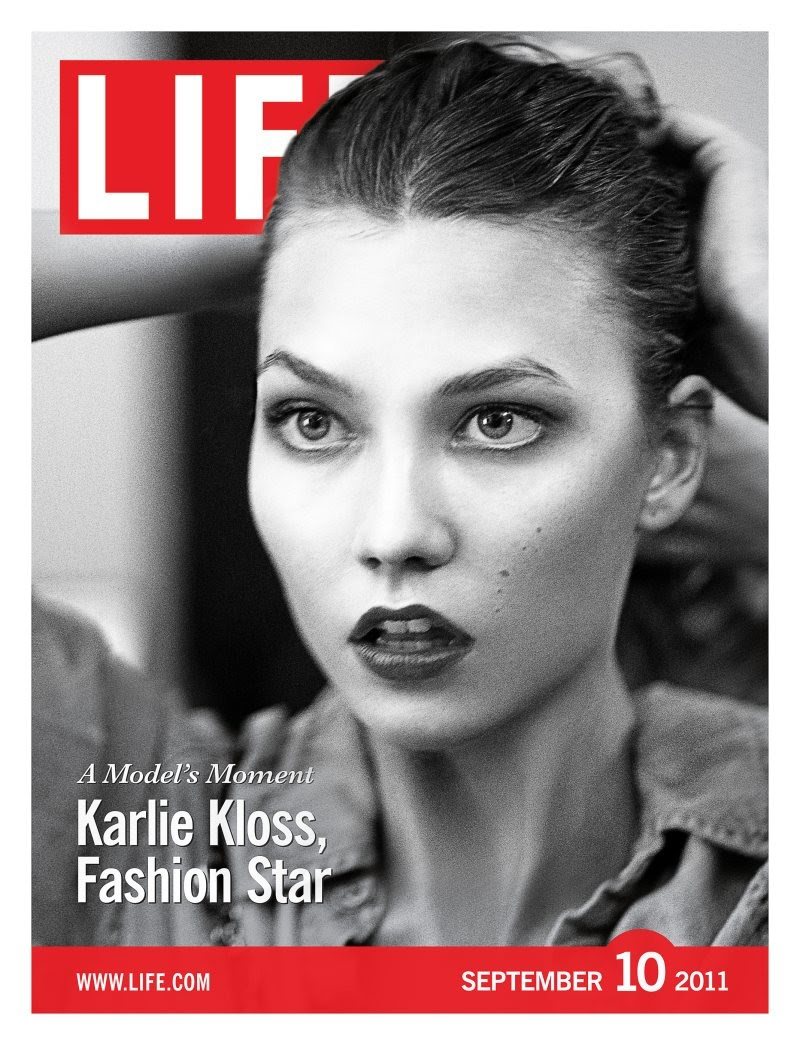 Karlie Kloss en la portada de larevista Life en septiembre de 2011