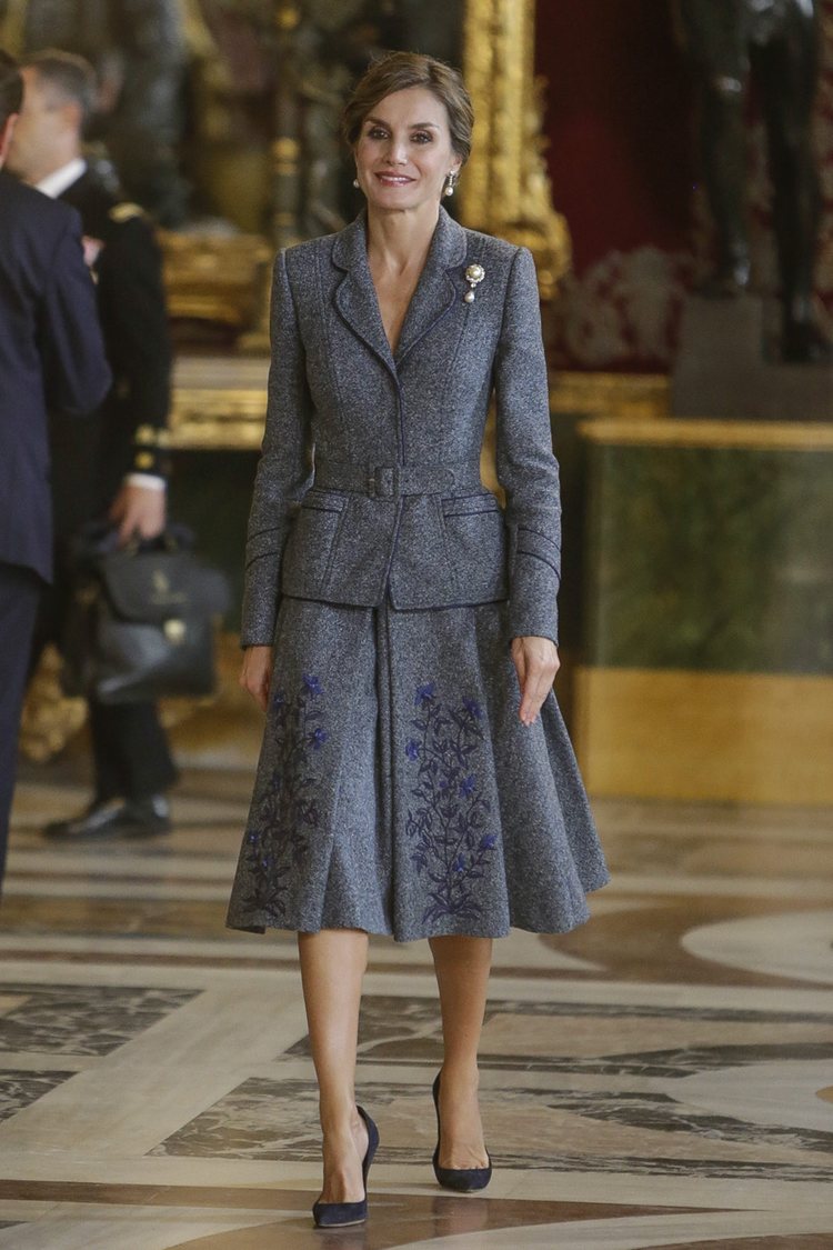 La Reina Letizia el Día de la Hispanidad en 2017