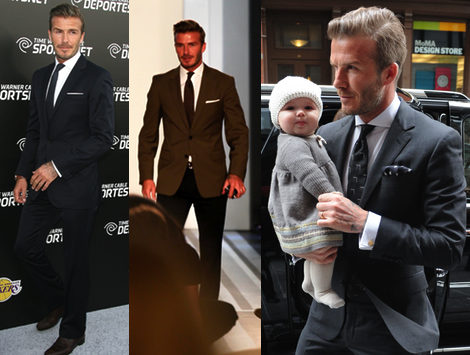 beckham de traje