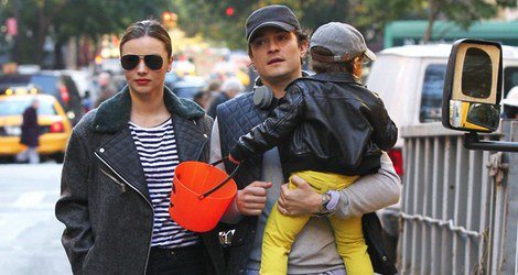 Miranda Kerr, Orlando Bloom y su hijo Flynn