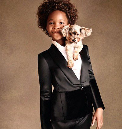 Quvenzhané Wallis, de actriz a modelo de Armani Junior con tan sólo 10 años