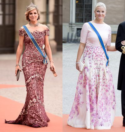 Duelo de invitadas: Máxima de Holanda eclipsa a Mette-Marit de Noruega en la Boda Real de Suecia