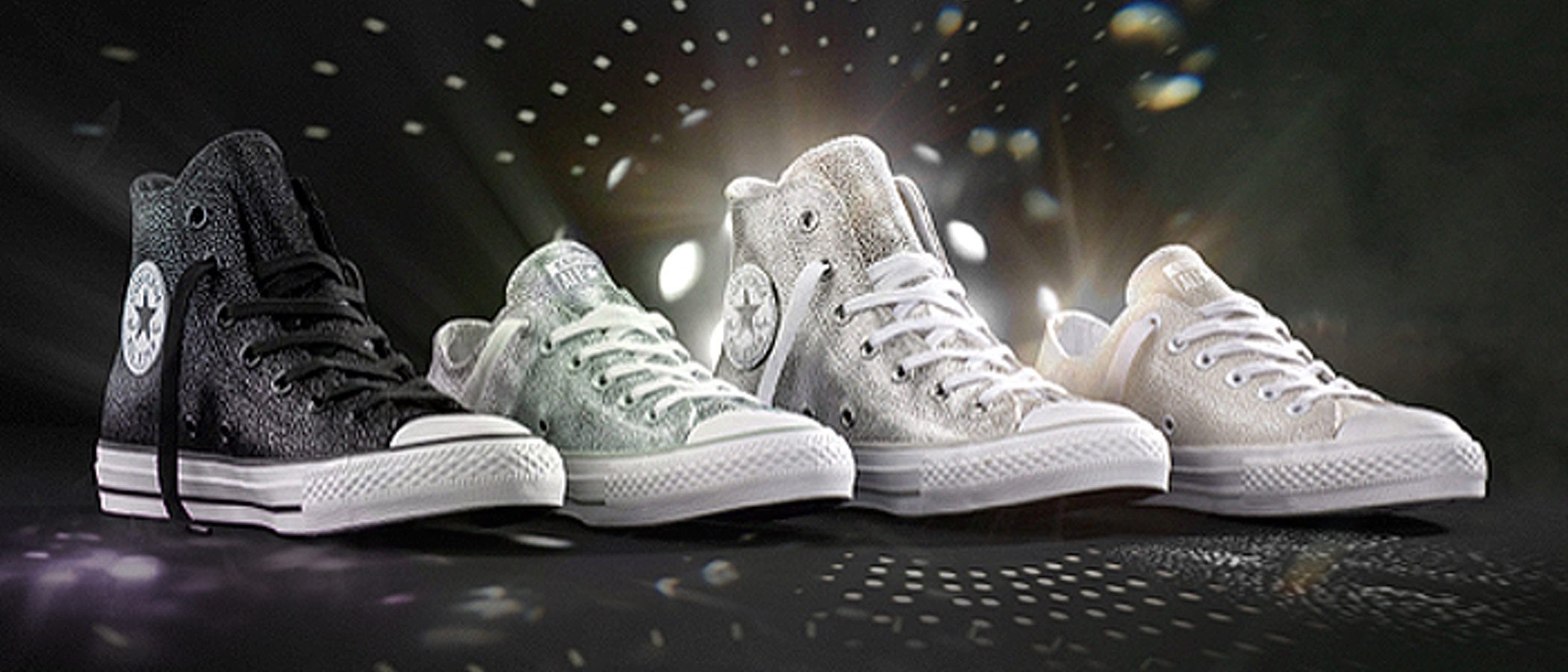 Converse da brillo a sus zapatillas en la nueva coleccion otono invierno 2016 2017 Bekia Moda