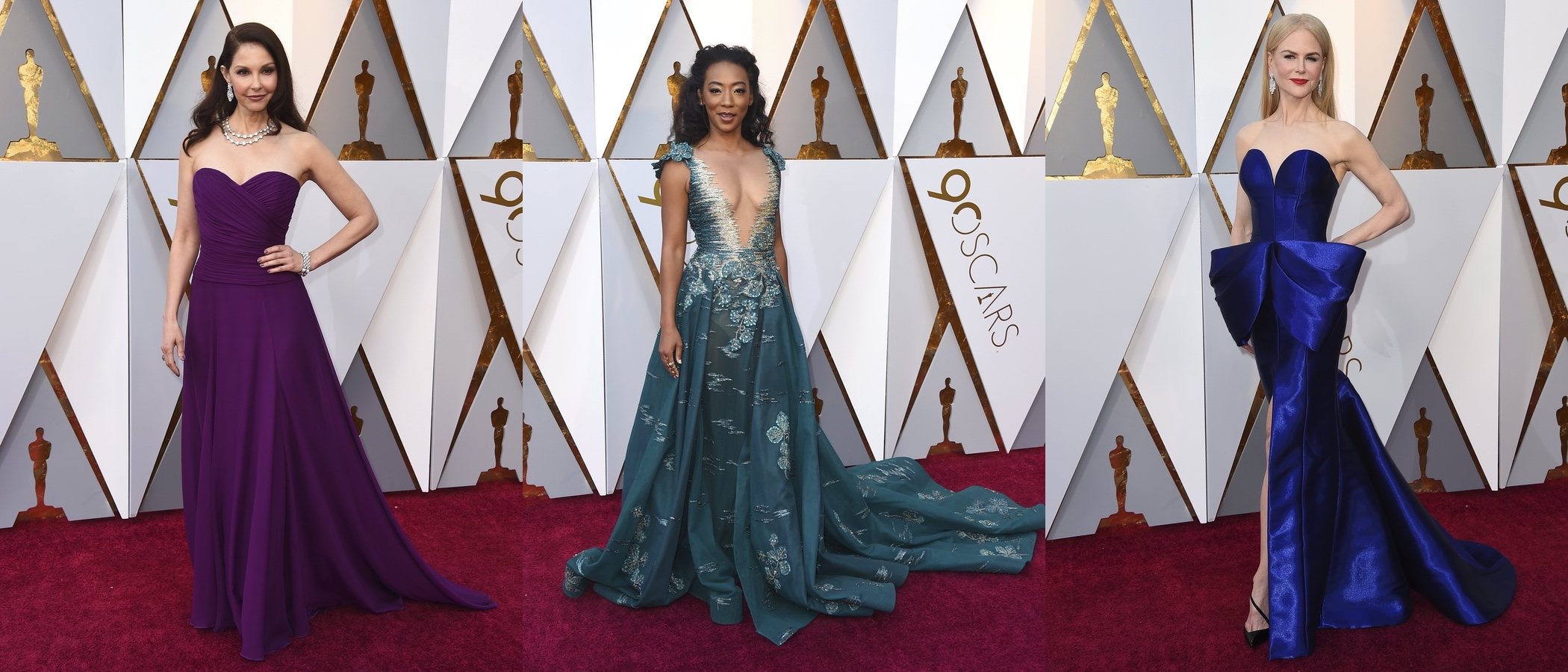 Ashley Judd, Betty Gabriel y Nicole Kidman, entre las mejor vestidas de los Premios Oscar 2018