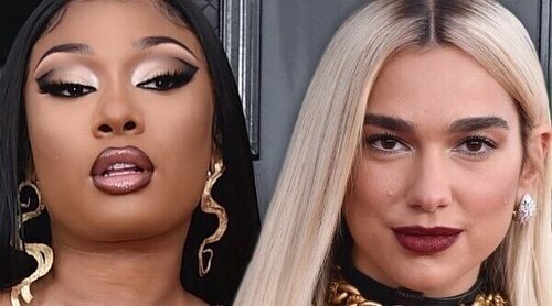 Grammy 2022: Dua Lipa y Megan Thee Stallion recrean el icónico momento de Mariah Carey y Whitney Houston en 1999