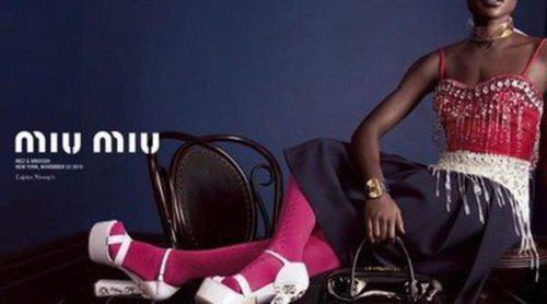 Elle Fanning y Lupita Nyong'o posan para la nueva campaña estival de Miu Miu