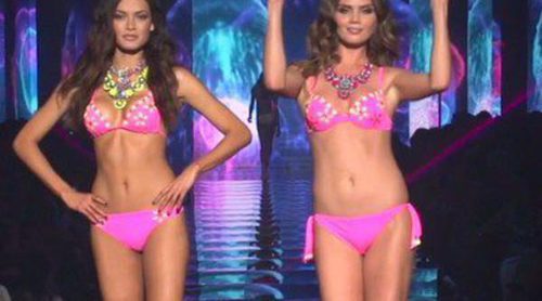 Paula Echevarría amadrina el desfile de presentación de la colección primavera/verano 2014 de Calzedonia