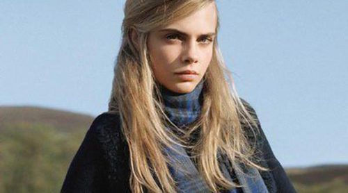 Cara Delevingne, una inocente escocesa en la nueva campaña para Mulberry