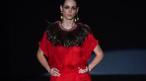 Los aires aztecas en la primavera/verano 2015 de Roberto Verino en Madrid Fashion Week