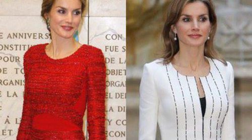 La Reina Letizia vuelve a confiar en los diseños de Felipe Varela para su visita a Italia