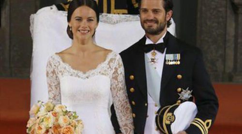 Sabor español en Suecia: la seda y el encaje de José María Ruiz decoran el vestido de Sofia Hellqvist