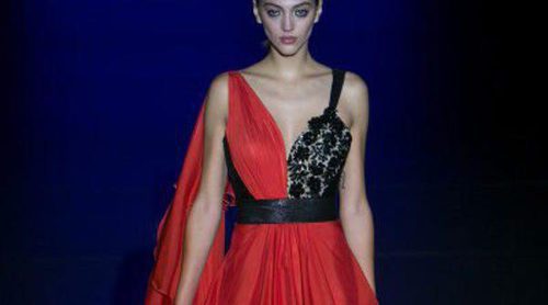 Hannibal Laguna rinde homenaje al azabache para la primavera/verano 2016 en Madrid Fashion Week