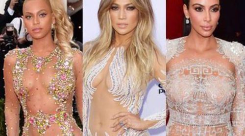 Beyoncé, Jennifer Lopez y Kim Kardashian: las otras Cristina Pedroche de las transparencias extremas