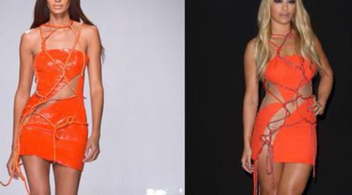 ¿Rita Ora o Joan Smalls? El mismo vestido dentro y fuera de la pasarela de Versace