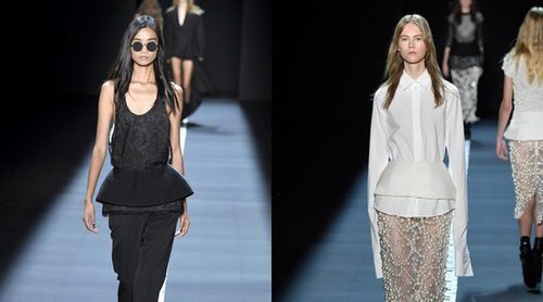 Vera Wang apuesta por el bicolor en la pasarela de la Semana de la Moda de Nueva York