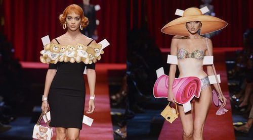 Moschino lleva las muñecas recortables de primavera/verano 2017 a la Milán Fashion Week