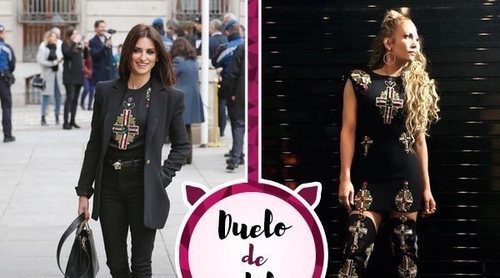 Penélope Cruz y Jennifer Lopez se enfrentan por un mismo look de Versace. ¿Quién lo luce mejor?