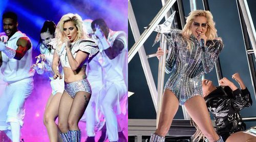 Los brillantes looks de Lady Gaga en la Super Bowl 2017