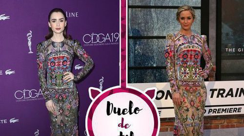 Lily Collins y Emily Blunt apuestan por el mismo Alexander McQueen, ¿quién lo luce mejor?