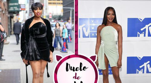 Jennifer Hudson y Naomi Campbell se enfrentan por un vestido de terciopelo. ¿Qué look es el ganador?