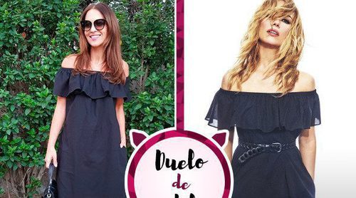 Paula Echevarría apuesta por un vestido de Patricia Conde. ¿A quién le sienta mejor?