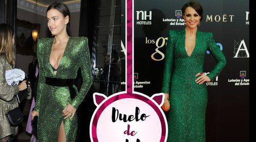 Irina Shayk y Paula Echevarría, unidas por un look muy parecido de diseñadores diferentes