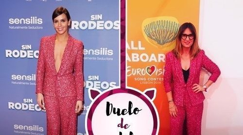 Cristina Pedroche y Noemí Galera apuestan por el mismo traje de chaqueta. ¿Quién lo ha lucido mejor?