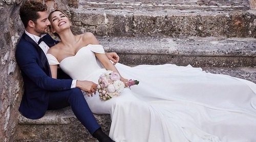 Así es el vestido de Pronovias con el que Rosanna Zanetti se ha casado con David Bisbal