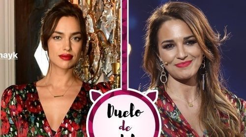 Paula Echevarría reta a Irina Shayk a un duelo de estilo con un vestido de su propia colección