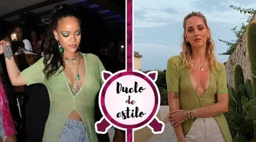 Chiara Ferragni también le ha echado el ojo a la misma cárdigan de Jacquemus que tanto le gustó a Rihanna