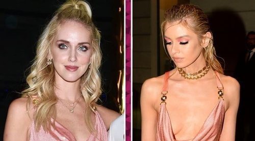 Chiara Ferragni y Stella Maxwell, dos musas de Donatella Versace escogen el mismo vestido para la misma fiesta