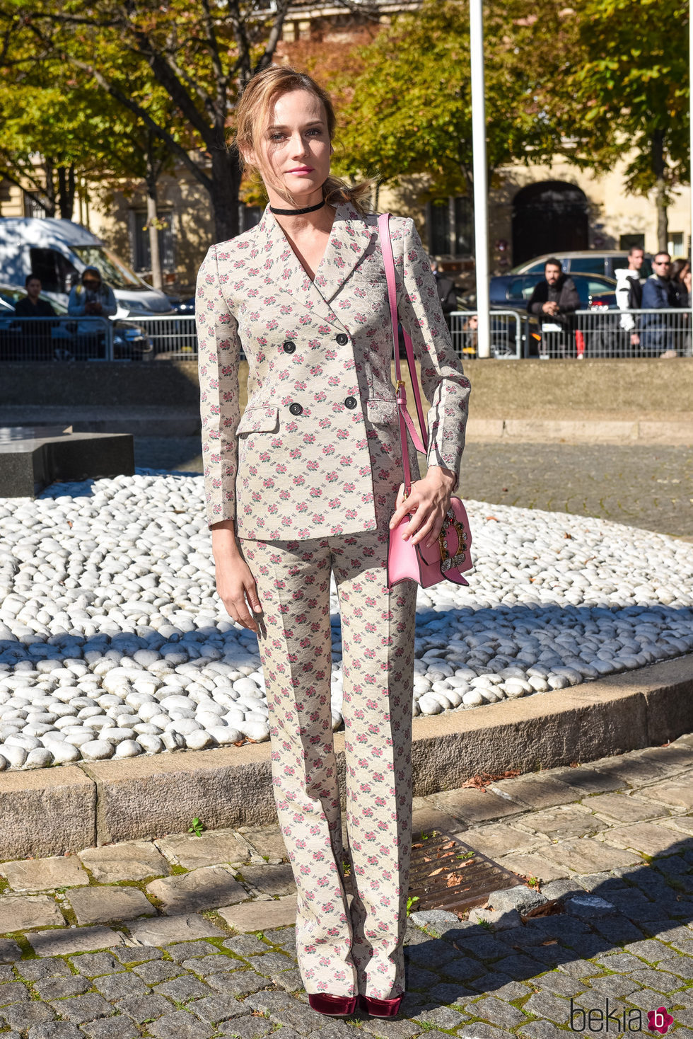 Diane Kruger en el desfile de Miu Miu en la París Fashion Week