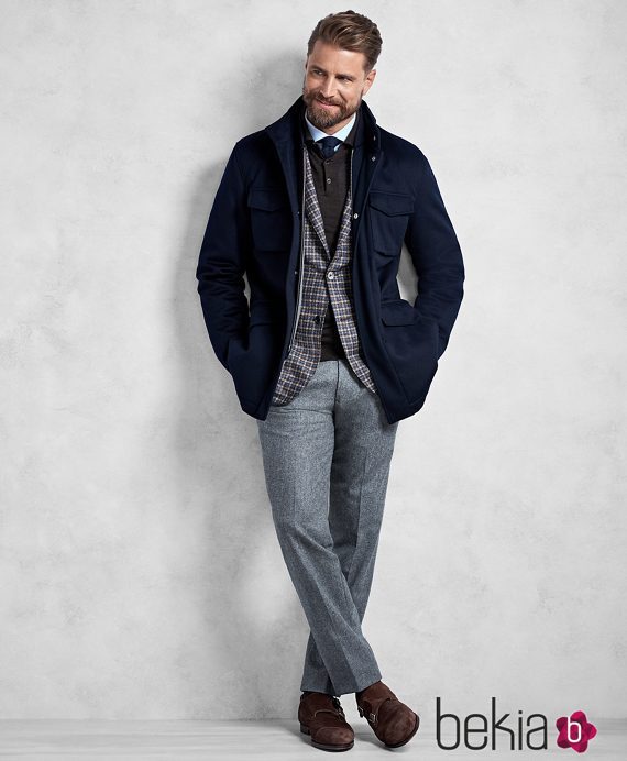 Pantalón gris de Brooks Brothers otoño/invierno 2016/2017