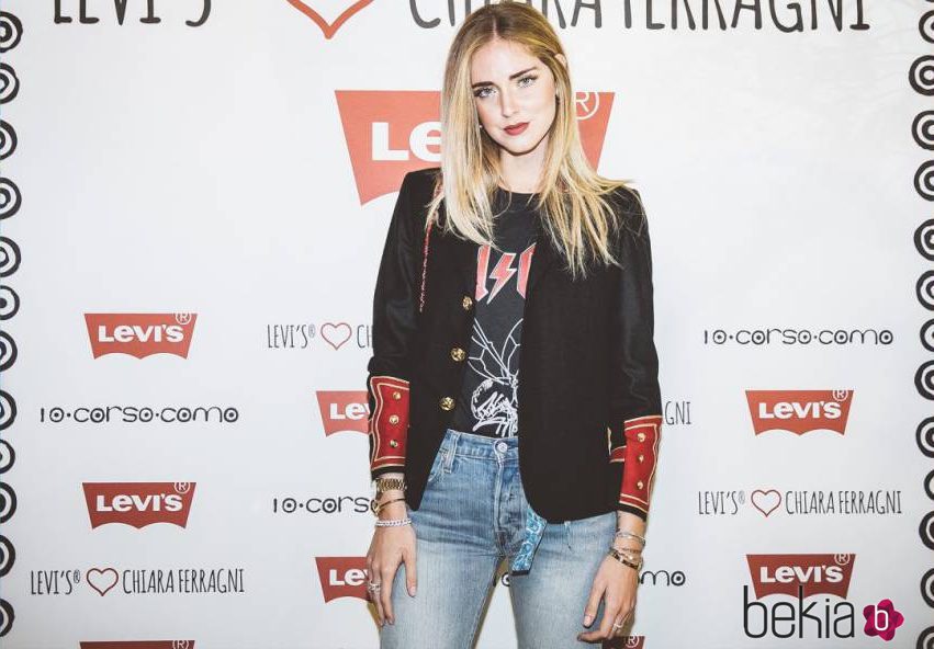 Chiara Ferragni en la presentación de los nuevos jeans 501 de Levi's