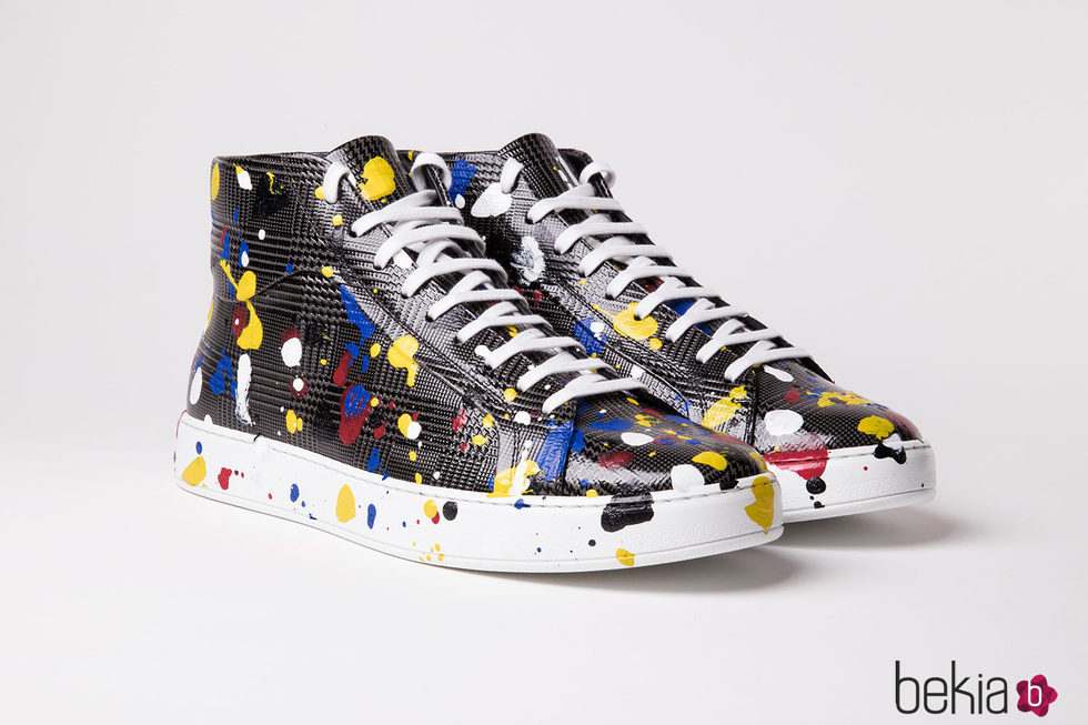 Zapatillas estampadas con colores de Dior Homme primavera/verano 2017