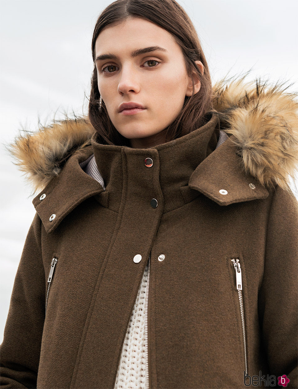 Abrigo de paño de Pull&Bear invierno 2017