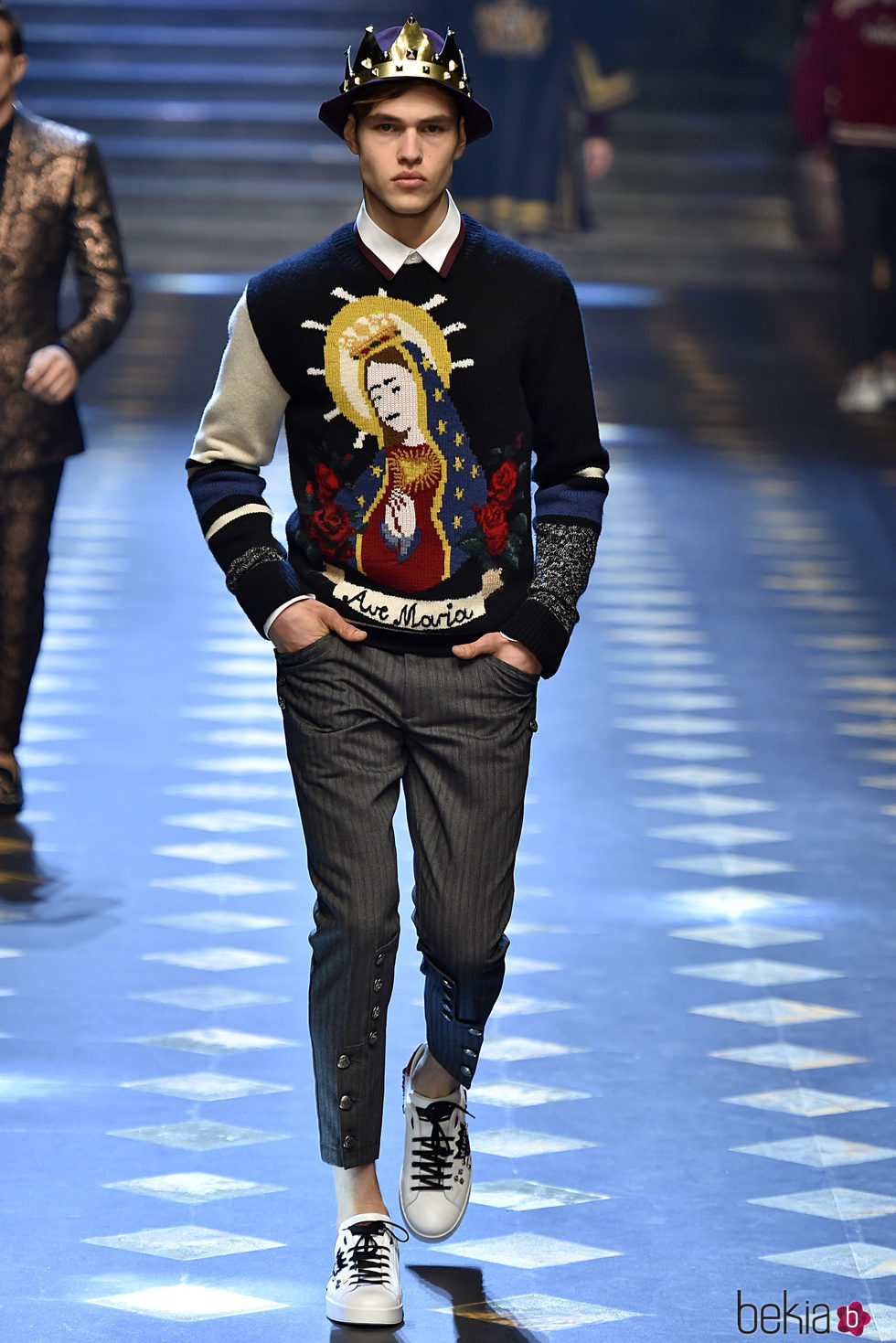 Jersey estampado de Dolce & Gabbana otoño/invierno 2017/2018 en la Milán Fashion Week