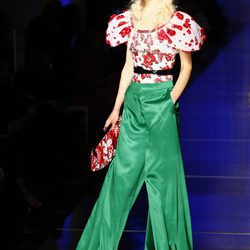 Pantalón verde de Jean Paul Gaultier primavera/verano 2017 en la Semana de la Alta Costura de París