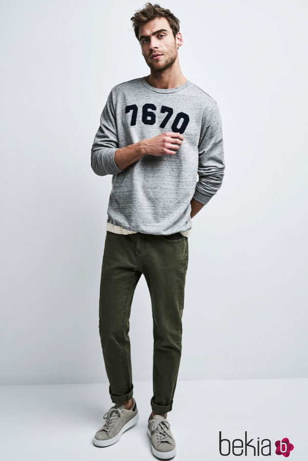 Pantalón verde de Stradivarius colección masculina invierno 2017