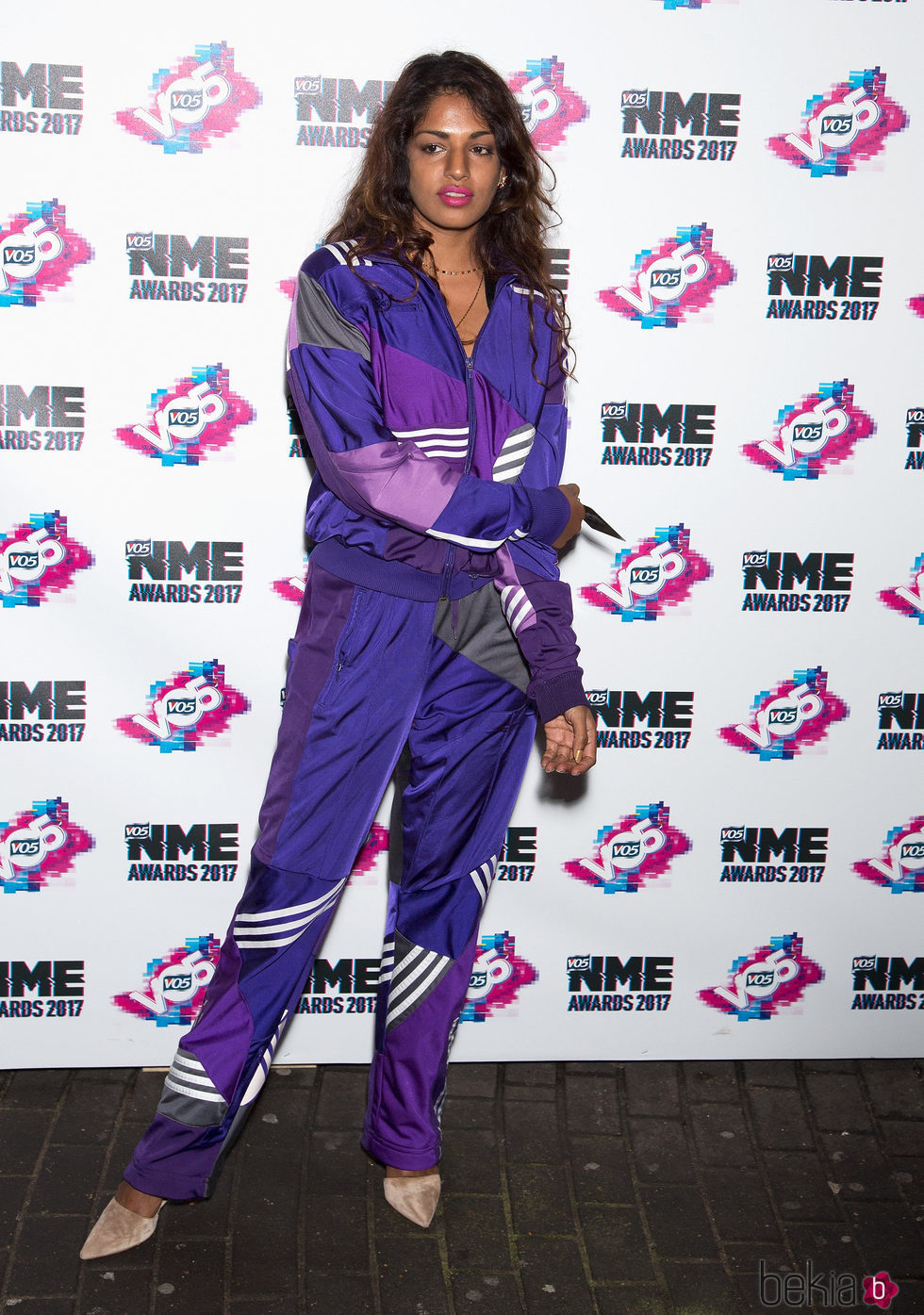 M.I.A con un chándal ochentero en los VO5 NME Awards 2017