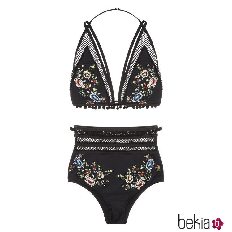 Bikini  negro con transparencias de la nueva colección de bañadores de ASOS 2017