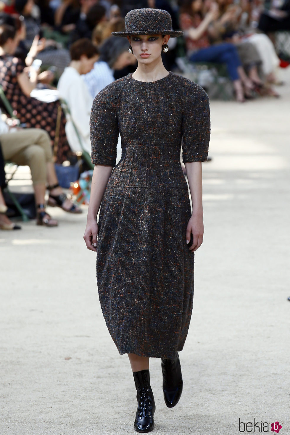 Vestido de tweed de la colección otoño/invierno de Alta Costura de Chanel para 2017/2018