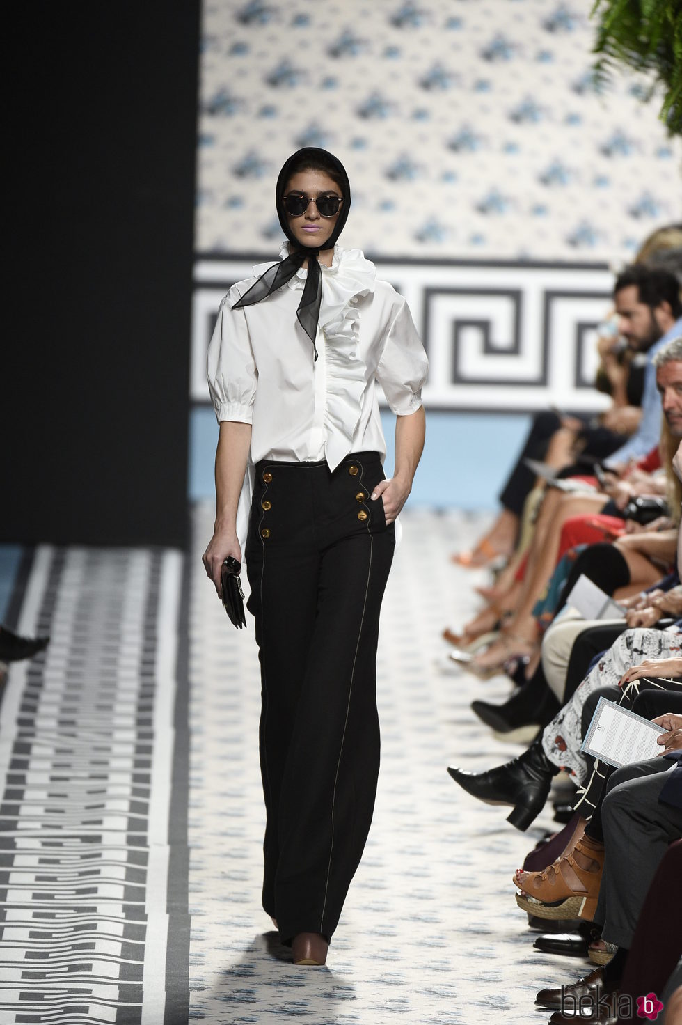 Pantalón recto de Jorge Vázquez primavera/verano 2018 en la Madrid Fashion Week