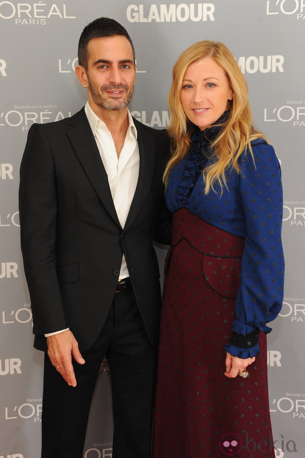 Look de Cindy Sherman y Marc Jacobs en el premio Glamour a la Mujer del Año