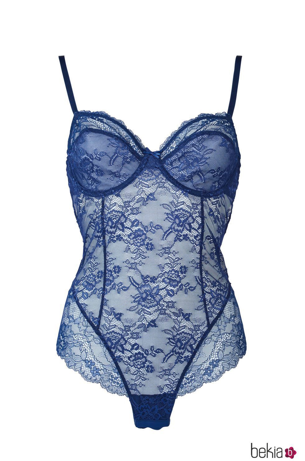 Body azul de la colección 'Esmara ligerie' by Lidl mid winter 2017/2018