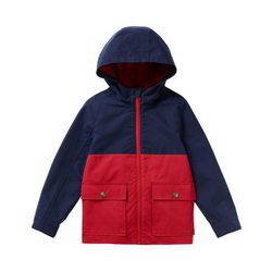 Chaqueta bicolor con capucha para niño de la colección de Primavera 2018 de Benetton