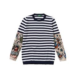 Jersey de rayas para niño de la colección de Primavera 2018 de Benetton