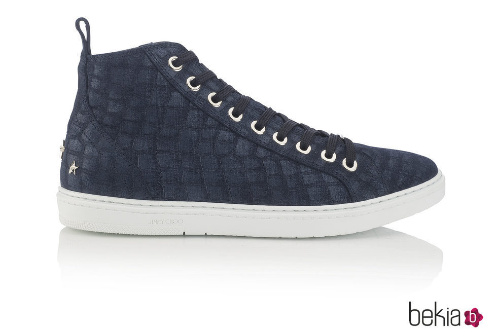 Zapatillas altas COLT azul marinas de la colección otoño/invierno 2017/2018 de hombre de Jimmy Choo