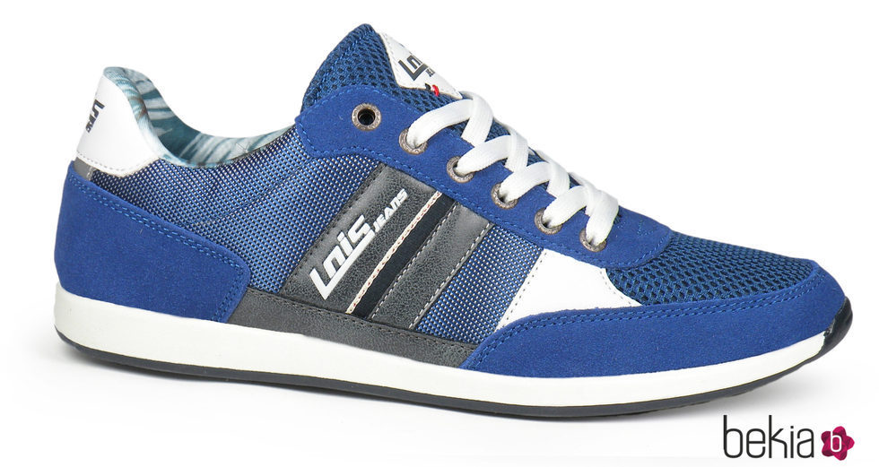 Sneaker de hombre en color azul de la firma Lois temporada primavera/verano 2018